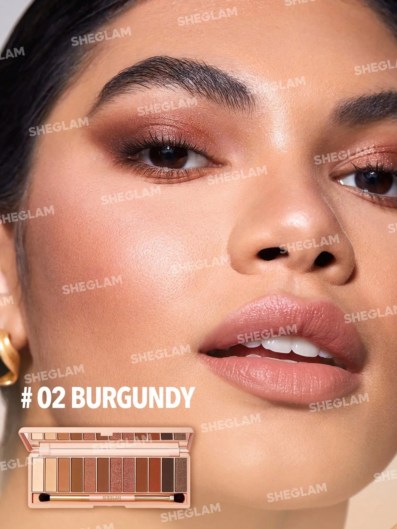 بعد از استفاده خرید پالت سایه شیگلم burgundy اصل + بهترین قیمت (رنگ هایی به شدت کاربردی)